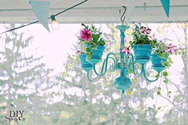 chandelier planter