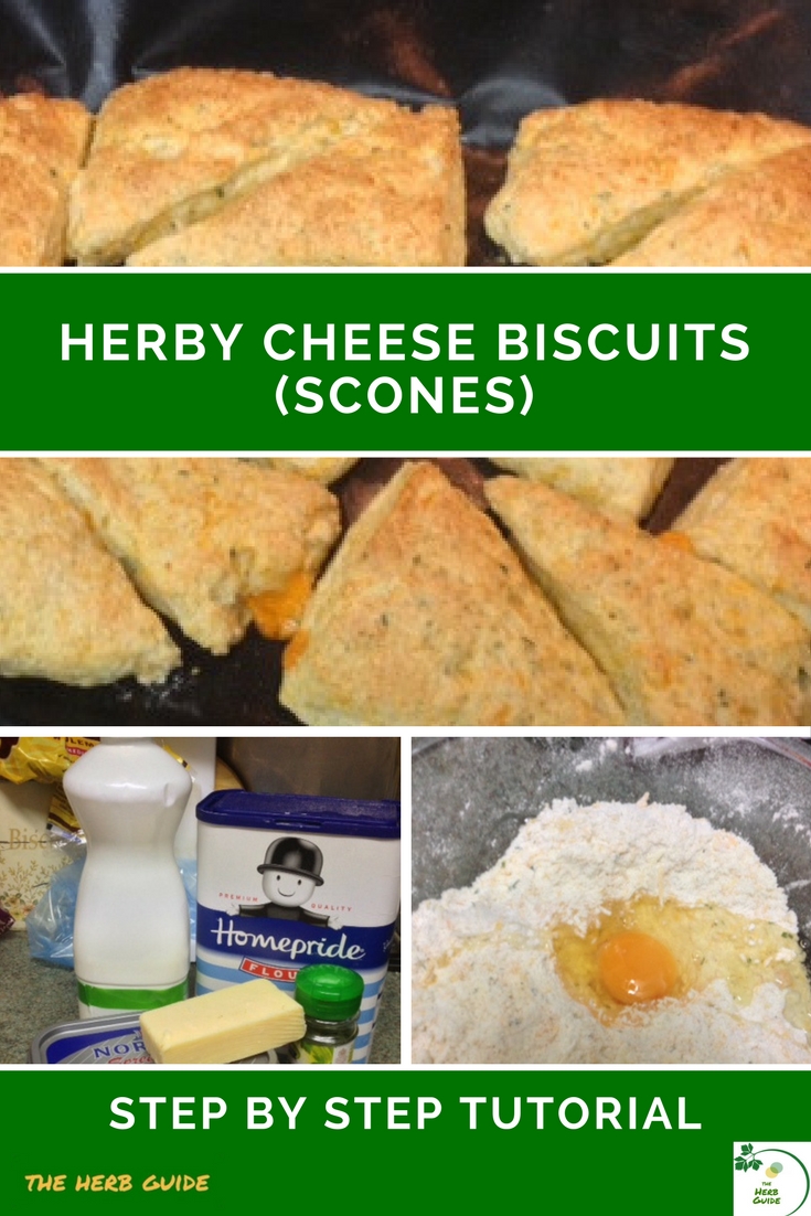 herb cheese scones and ingredients