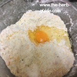 add an egg to the mixture