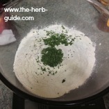 add herbs to flour