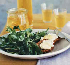 dandelion leaf salad