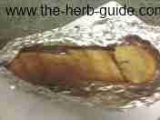 Finished garlic bread Finished garlic bread