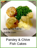 parsley and chive fish cakes