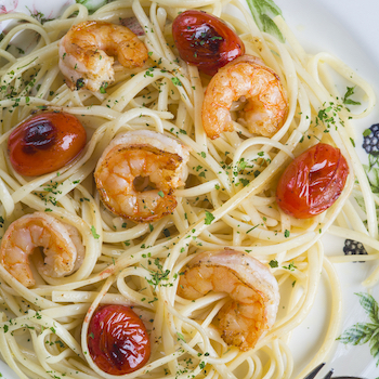 Garlic Prawn Pasta