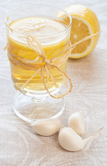 lemon garlic cold and flu remedy