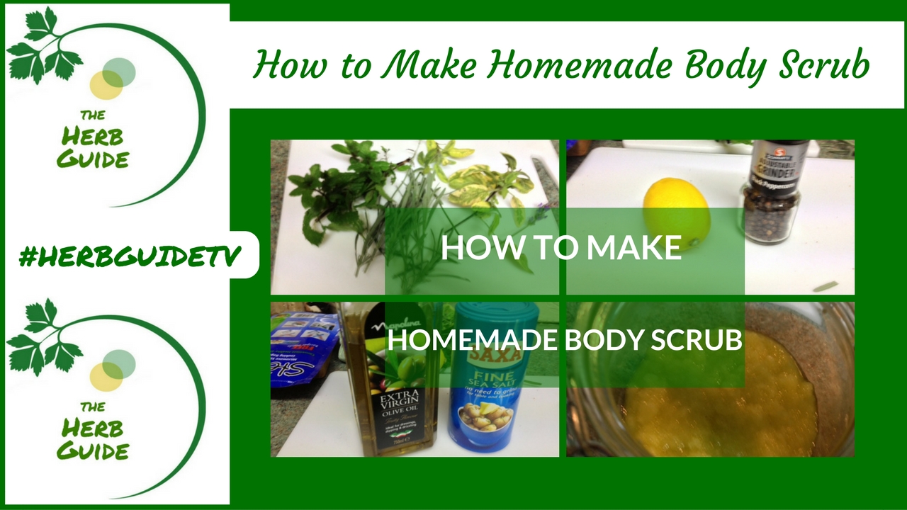 herbs, oil and sea salt to make homemade body scrub herbs, oil and sea salt to make homemade body scrub