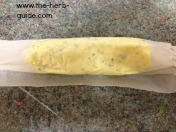 Garlic butter in a paper roll Garlic butter in a paper roll