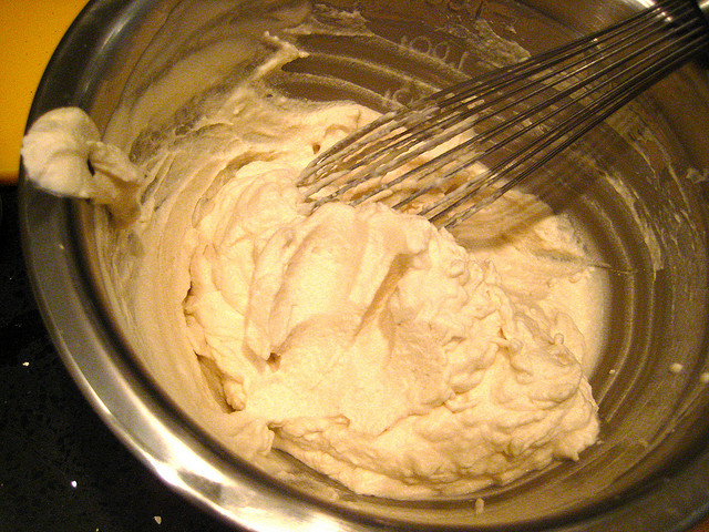 lavender shaving cream in a bowl being whisked lavender shaving cream in a bowl being whisked