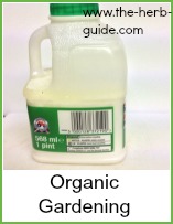 milk for organic gardening