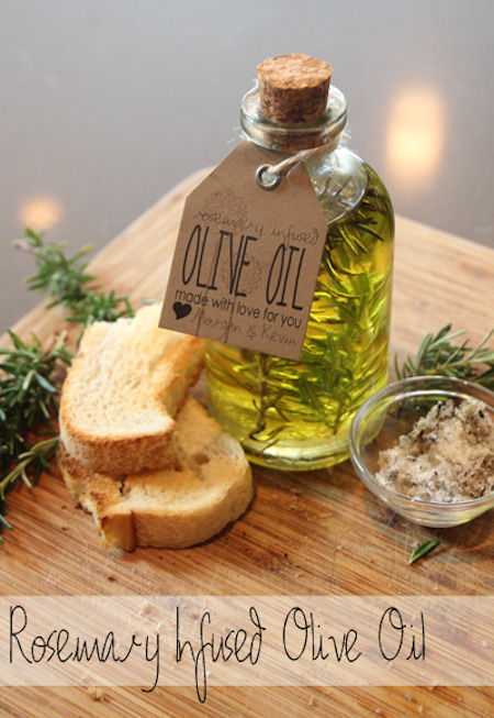 olive oil flavoured with herbs