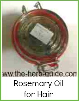 rosemary oil in a  pot
