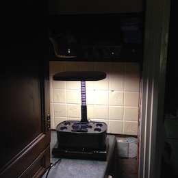 checking the height of the Aerogarden