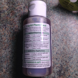 liquid nutrient bottle