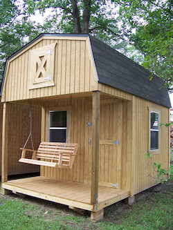 shed with porch swing shed with porch swing