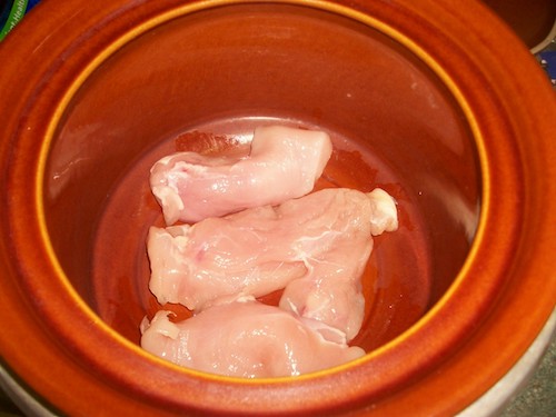 chicken breasts in the bottom of the slow cooker chicken breasts in the bottom of the slow cooker